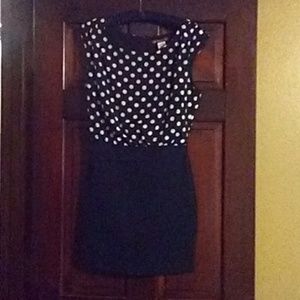 Black and White Polka Dot Dress